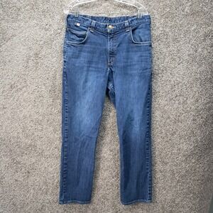 Carhartt FR Flame Resistant Men 34x32 Jeans Dark Wash CAT 2 105069-MDO Blue